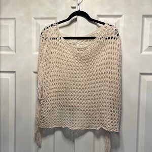Hollister Cream Knit Women's Poncho